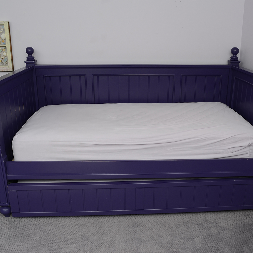 Purple Painted Trundle Bed EBTH